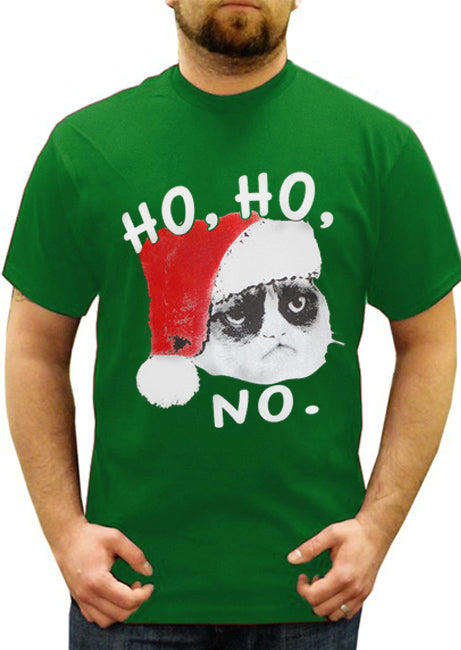 Ho Ho No Angry Cat Men's T- Shirt