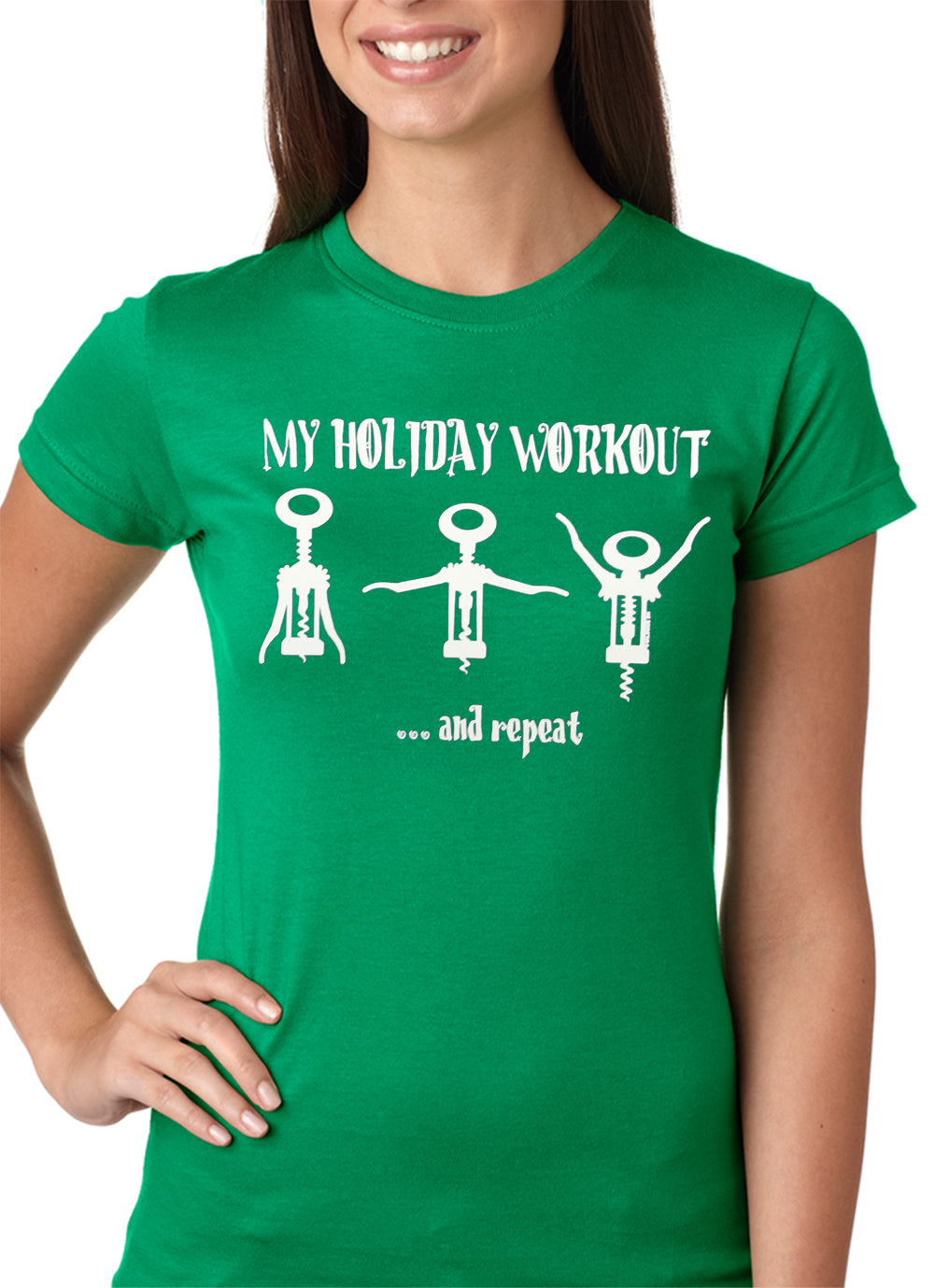 Holiday Workout Funny Girls T-shirt