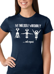 Holiday Workout Funny Girls T-shirt