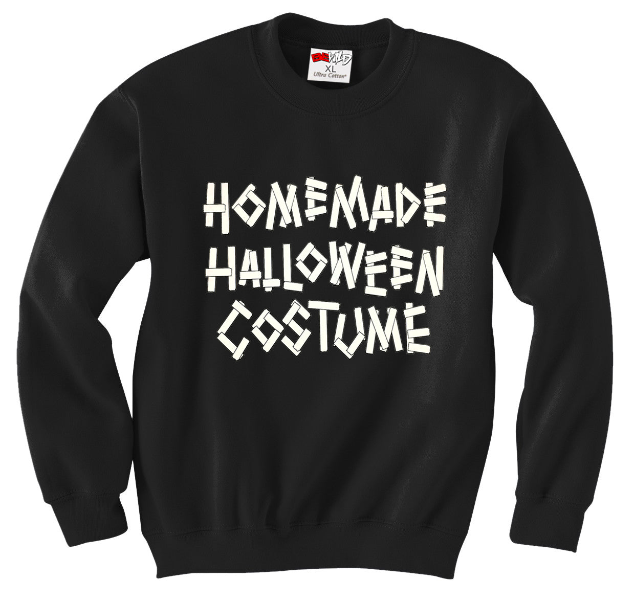 Home Made Halloween Costume Adult Crewneck