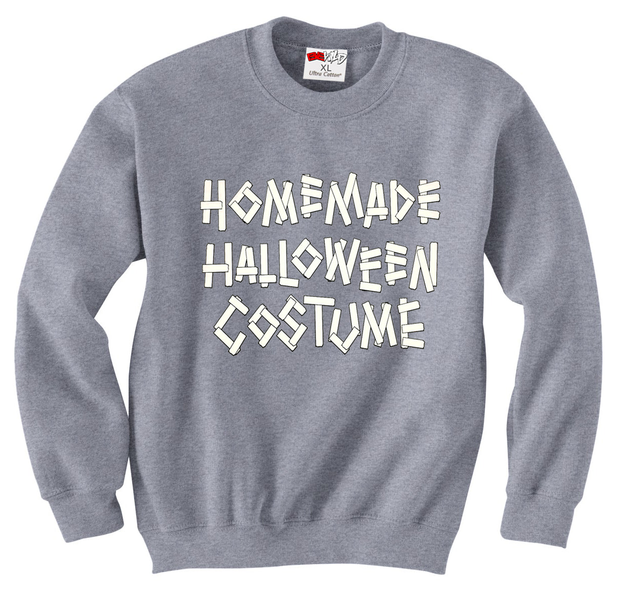 Home Made Halloween Costume Adult Crewneck