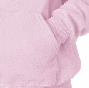 Hooded Sweatshirt :: Unisex Pull Over Hoodie (Pink)