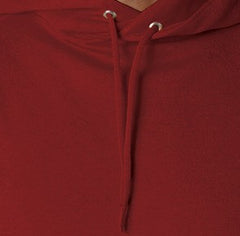 Hooded Sweatshirt :: Unisex Pull Over Hoodie (Red)