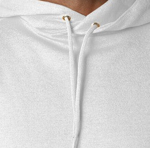 Hooded Sweatshirt :: Unisex Pull Over Hoodie (White)