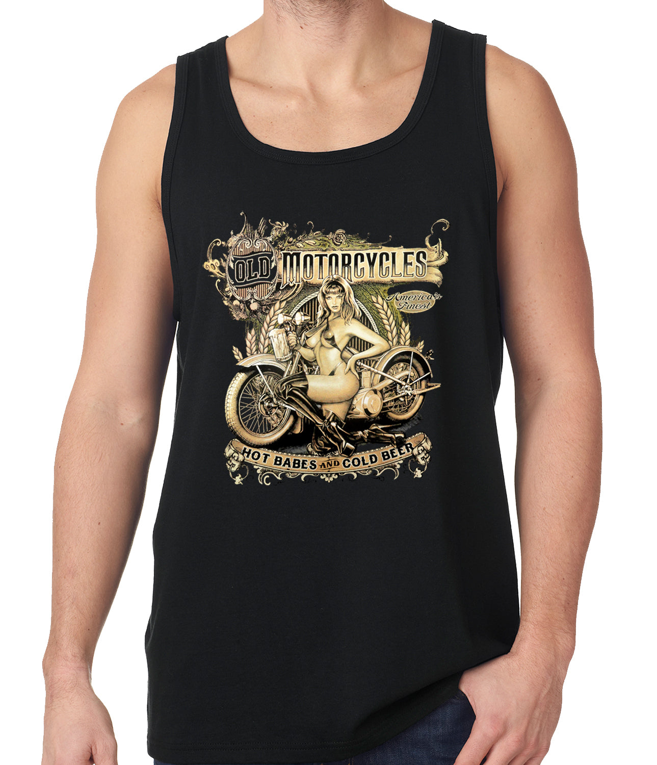Hot Babes and Cold Beer Biker Tank Top