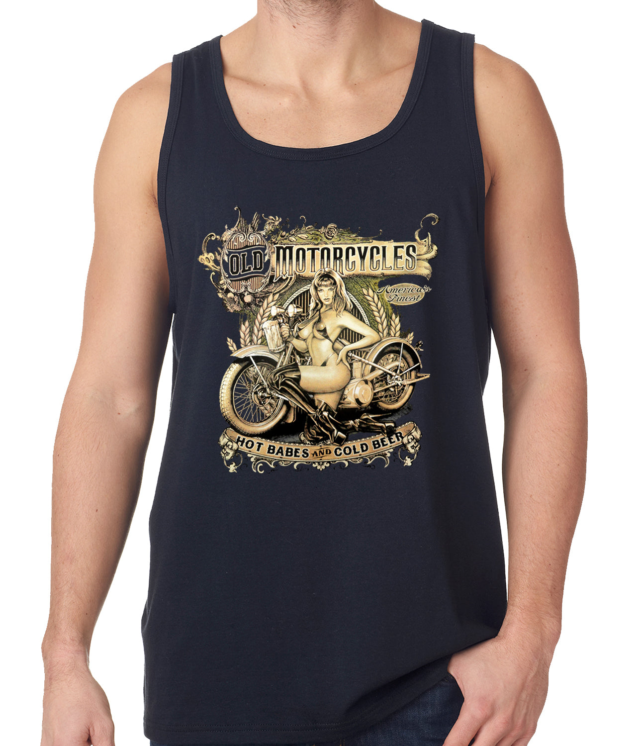 Hot Babes and Cold Beer Biker Tank Top
