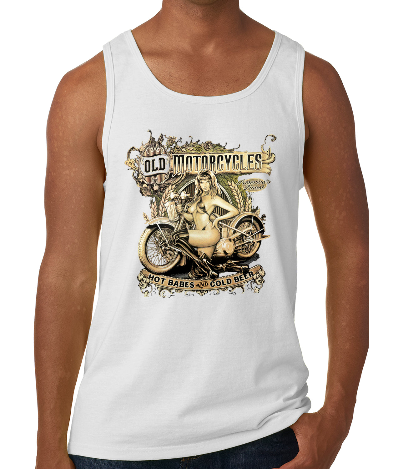 Hot Babes and Cold Beer Biker Tank Top