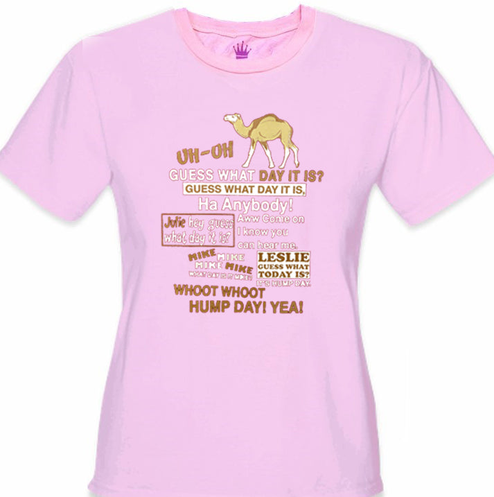 Hump Day Camel Kid's T-Shirt (Brown & White Print)