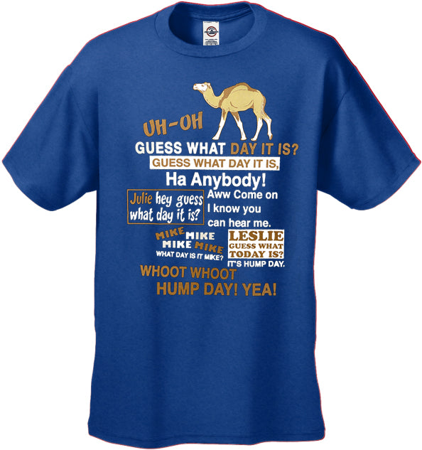 Hump Day Camel T-Shirt (Brown & White Print)