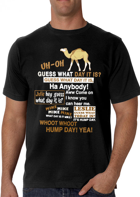 Hump Day Camel T-Shirt (Brown & White Print)
