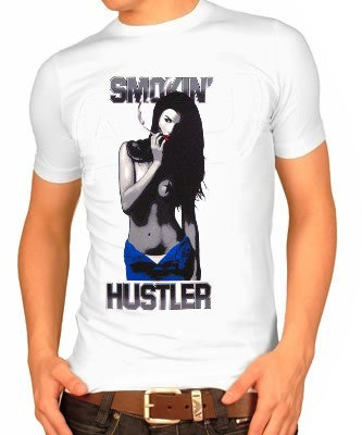 Hustler "Smokin'" T-Shirt (White)