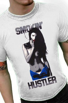 Hustler "Smokin'" T-Shirt (White)