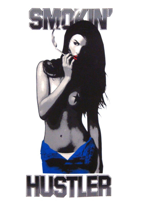 Hustler "Smokin'" T-Shirt (White)