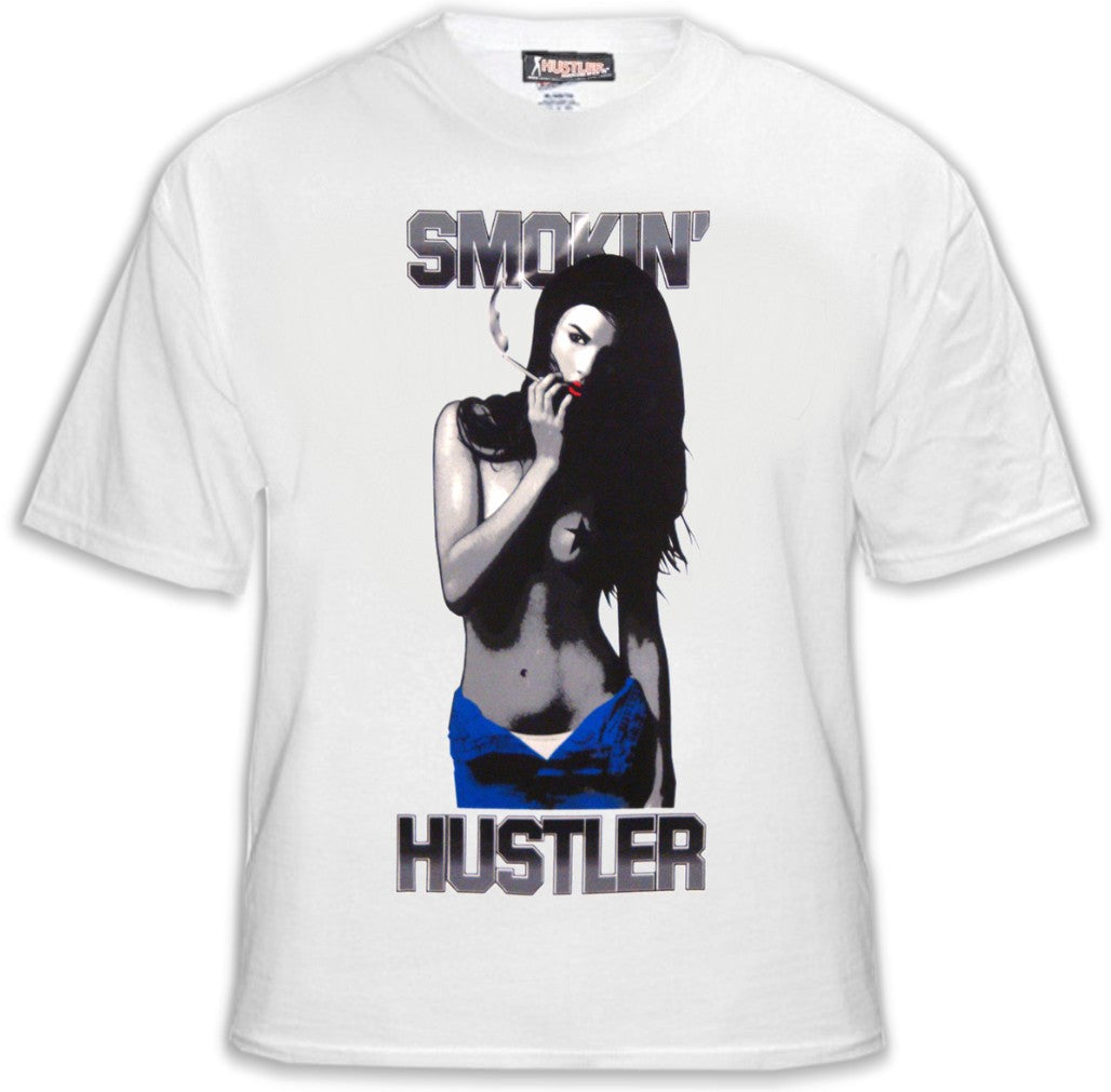 Hustler "Smokin'" T-Shirt (White)
