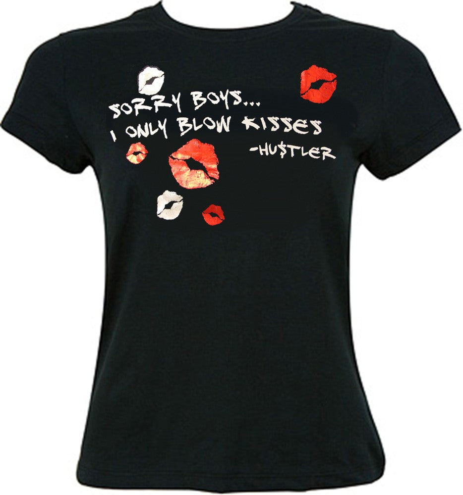 Hustler "Sorry Boys" Girls Baby Doll T-Shirt