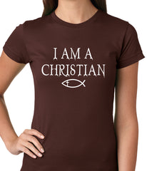I Am A Christian Oregon College Shooting Ladies T-shirt