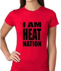 I Am Heat Nation Basketball Girls T-shirt