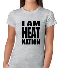 I Am Heat Nation Basketball Girls T-shirt