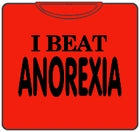I Beat Anorexia Mens T-Shirt
