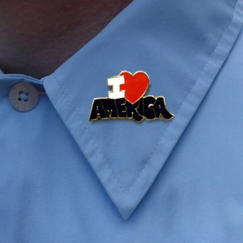 I Love America Lapel Pin
