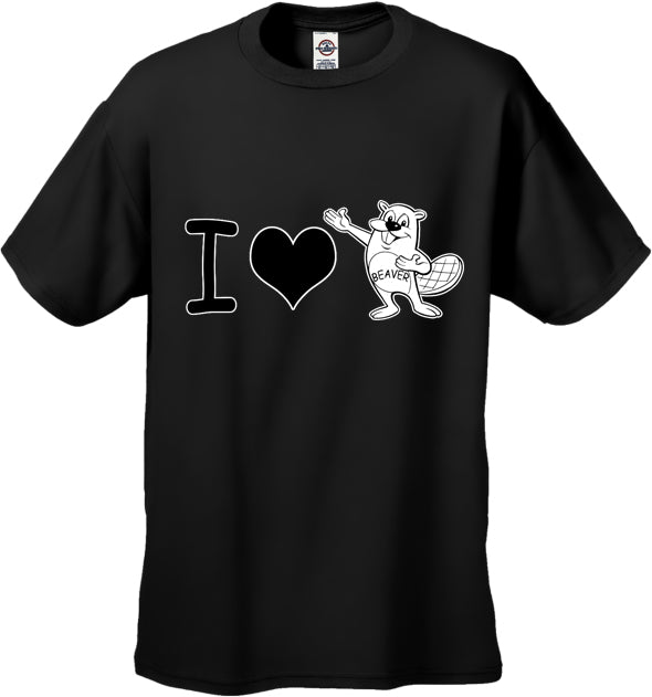 I Love Beavers Men's T-Shirt