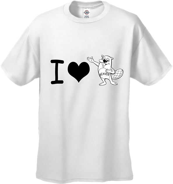 I Love Beavers Men's T-Shirt