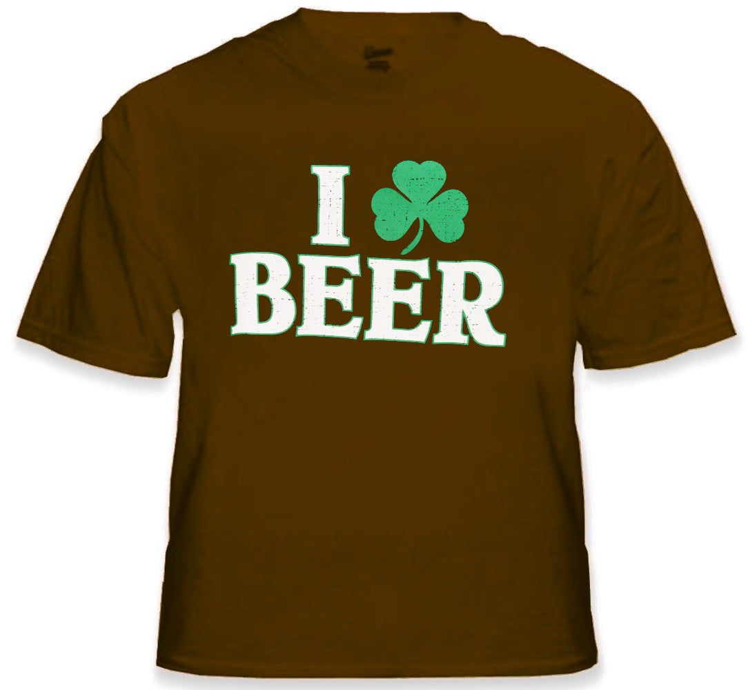 I Love Beer Shamrock T-Shirt