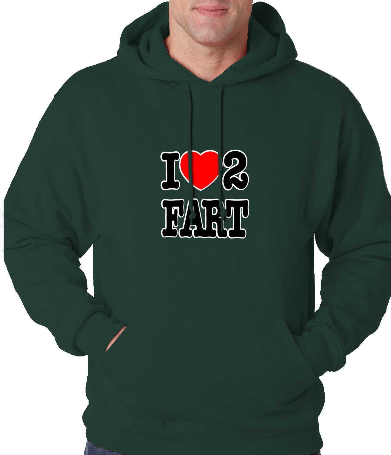I Love Farting Adult Hoodie