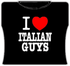 I Love Italian Guys Girls T-Shirt