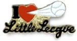 I Love Little League Lapel Pin