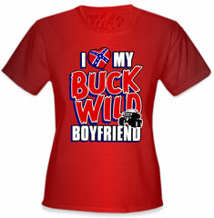 I Love My Buck Wild Boyfriend Girl's T-Shirt