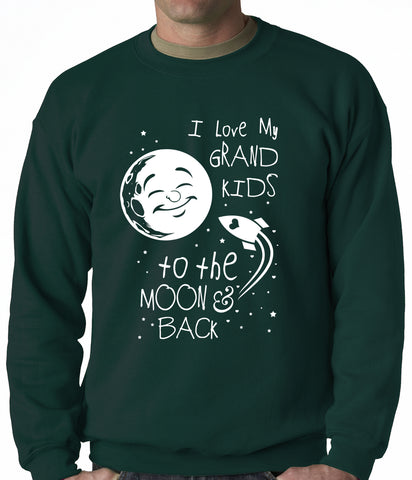 I Love My GrandKids to the Moon and Back Adult Crewneck