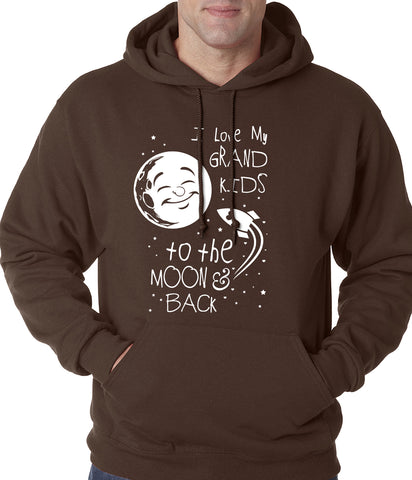 I Love My GrandKids to the Moon and Back Adult Hoodie