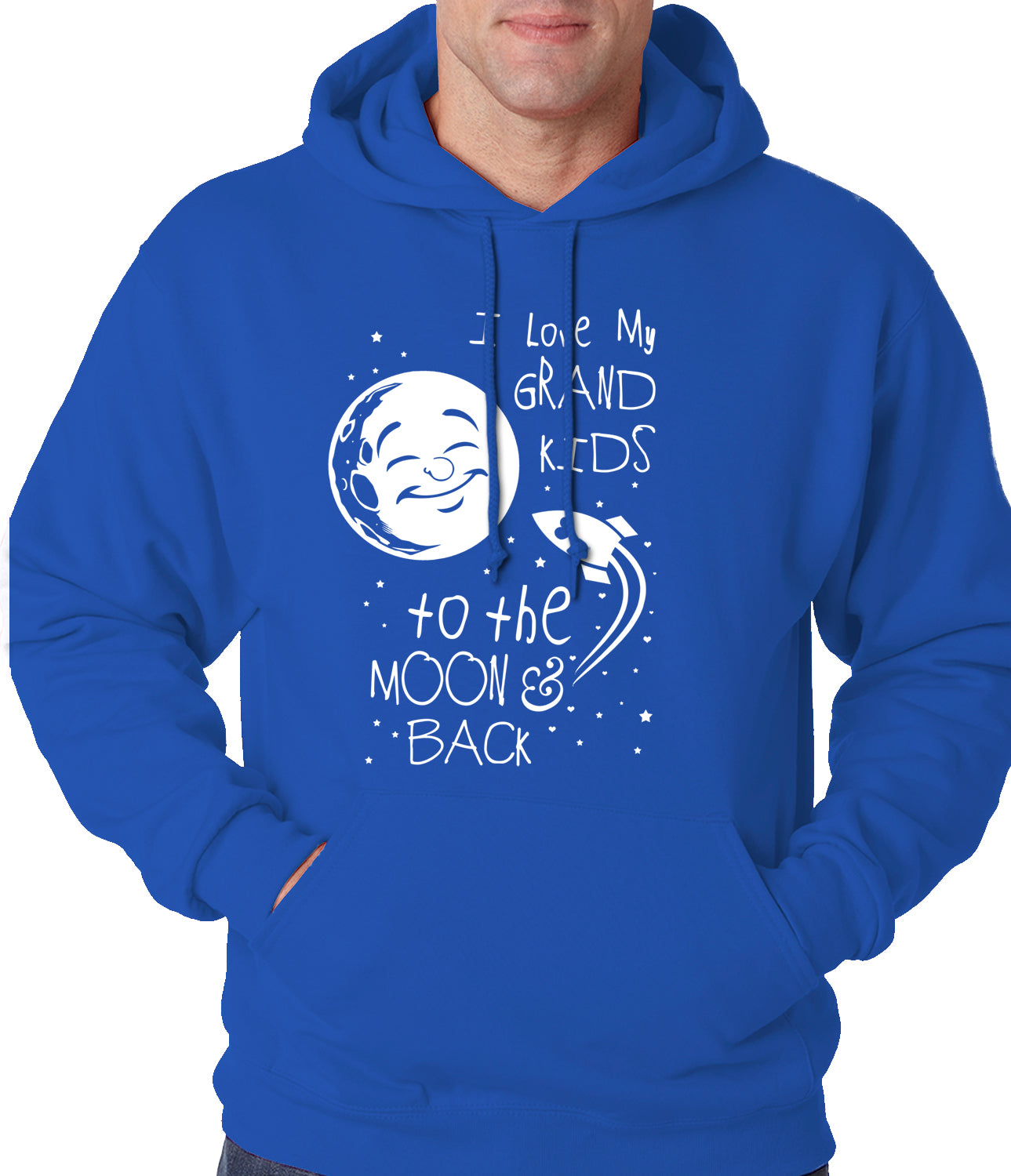 I Love My GrandKids to the Moon and Back Adult Hoodie