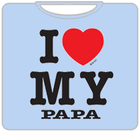 I Love My Papa Kids T-Shirt