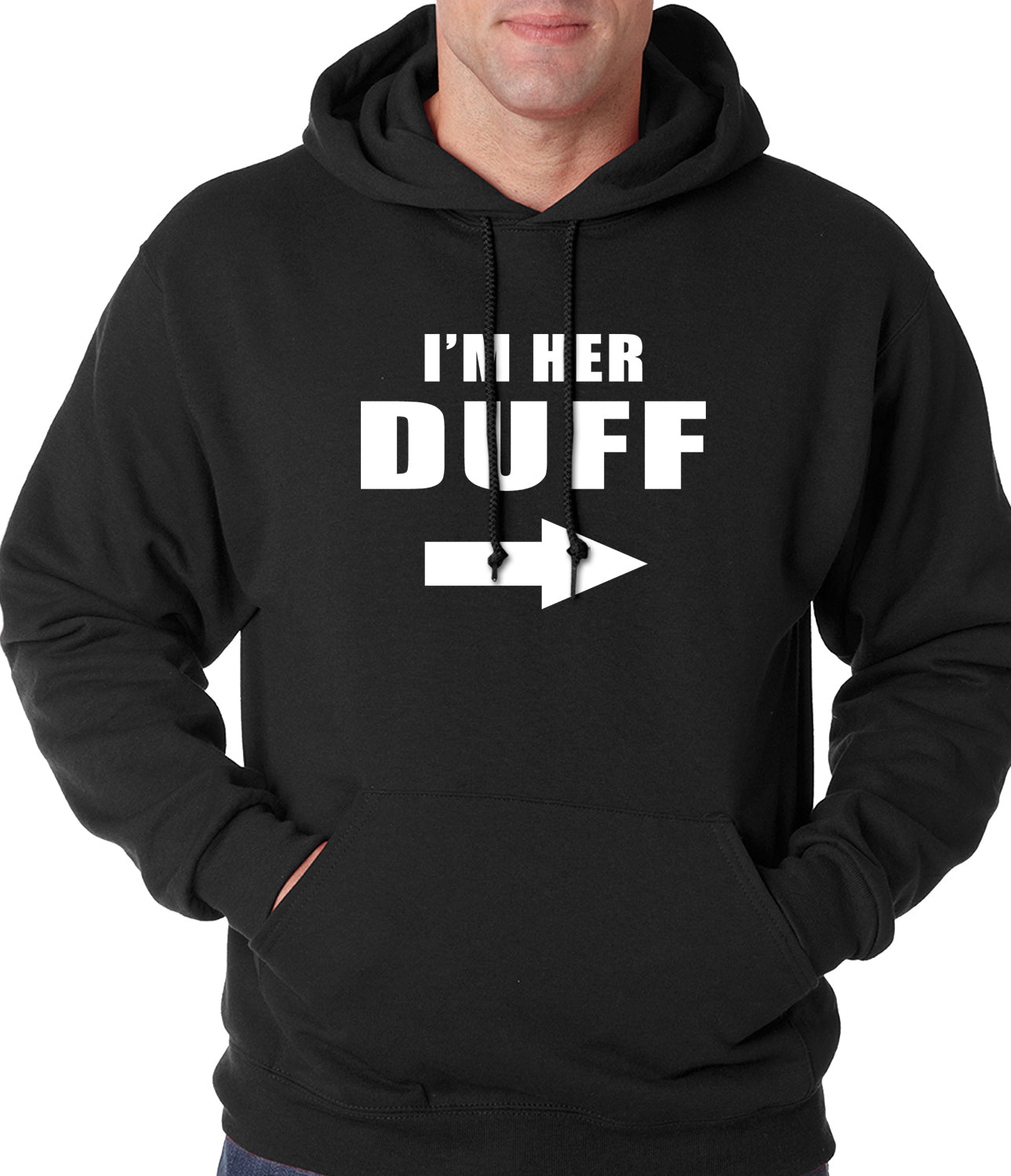 I'm Her DUFF Arrow Designated Ugly Fat Friend Adult Hoodie