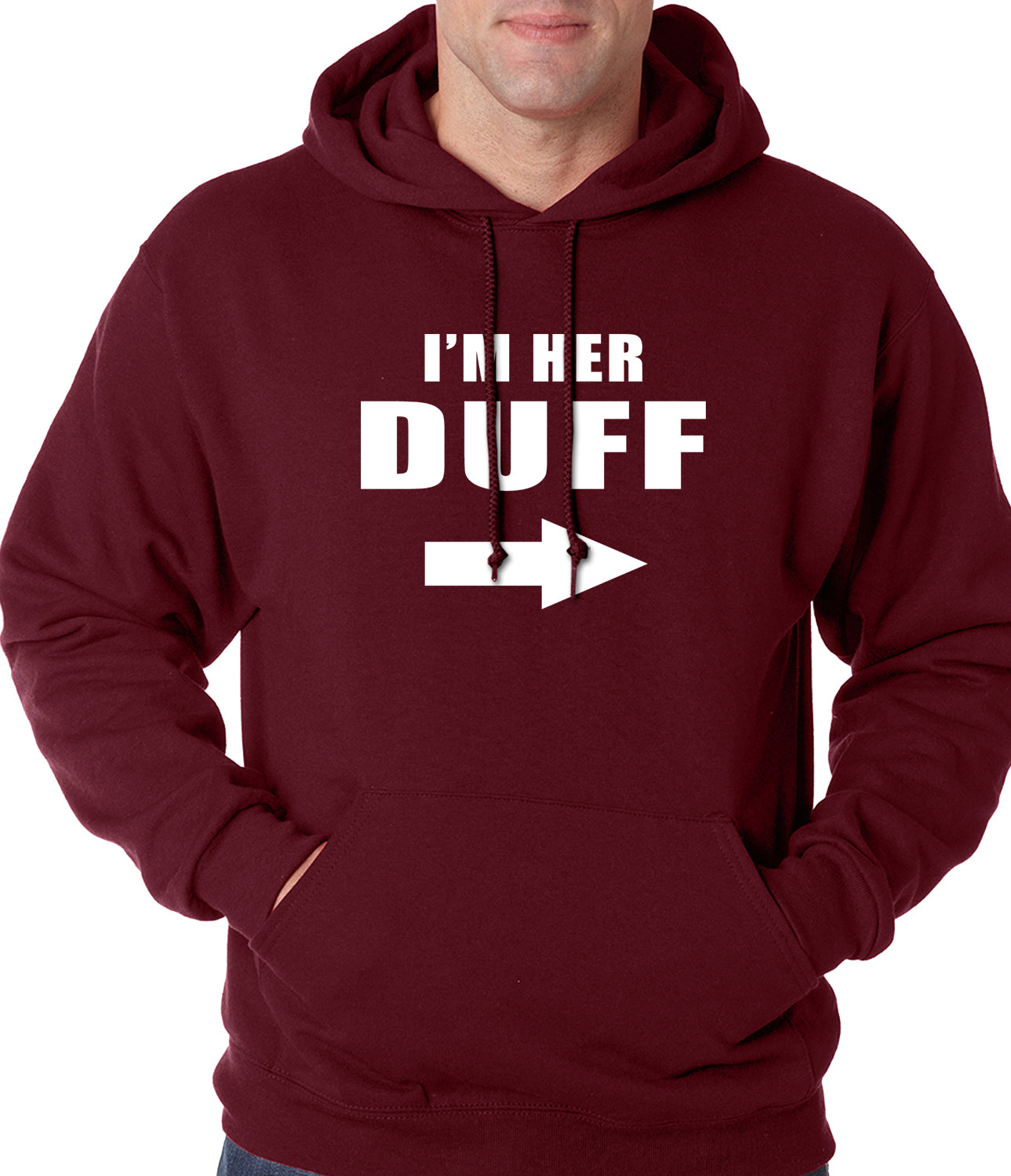 I'm Her DUFF Arrow Designated Ugly Fat Friend Adult Hoodie