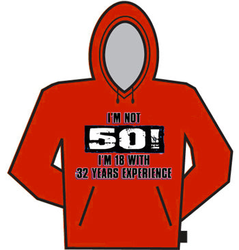 I'm Not 50 Hoodie