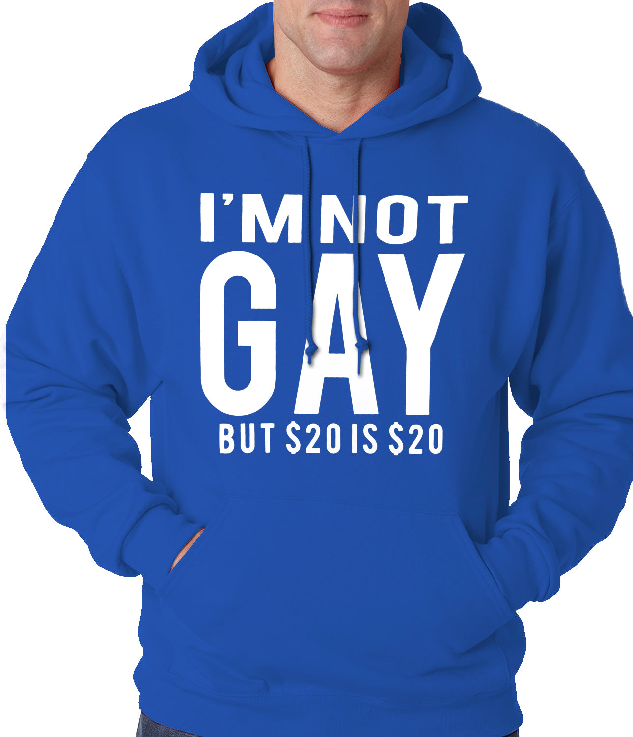 I'm Not Gay But 20 Dollars is 20 Dollars Adult Hoodie