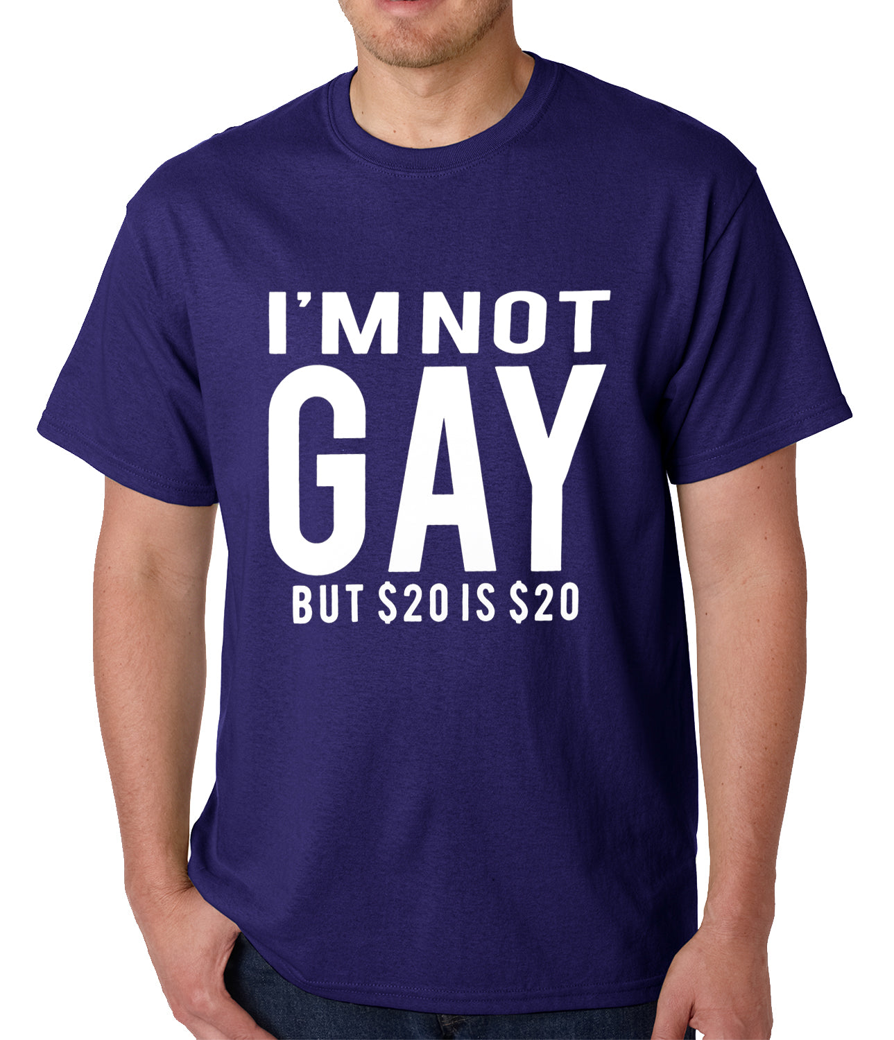I'm Not Gay But 20 Dollars is 20 Dollars Mens T-shirt