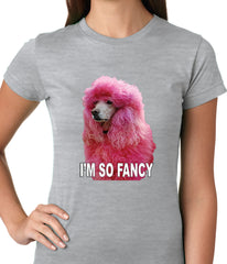 I'm So Fancy - Pink Poodle Ladies T-shirt