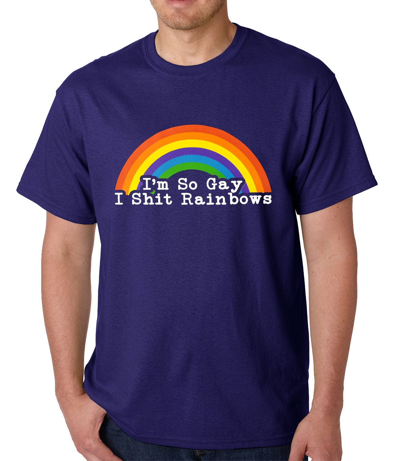 I'm So Gay I Shit Rainbows Mens T-shirt