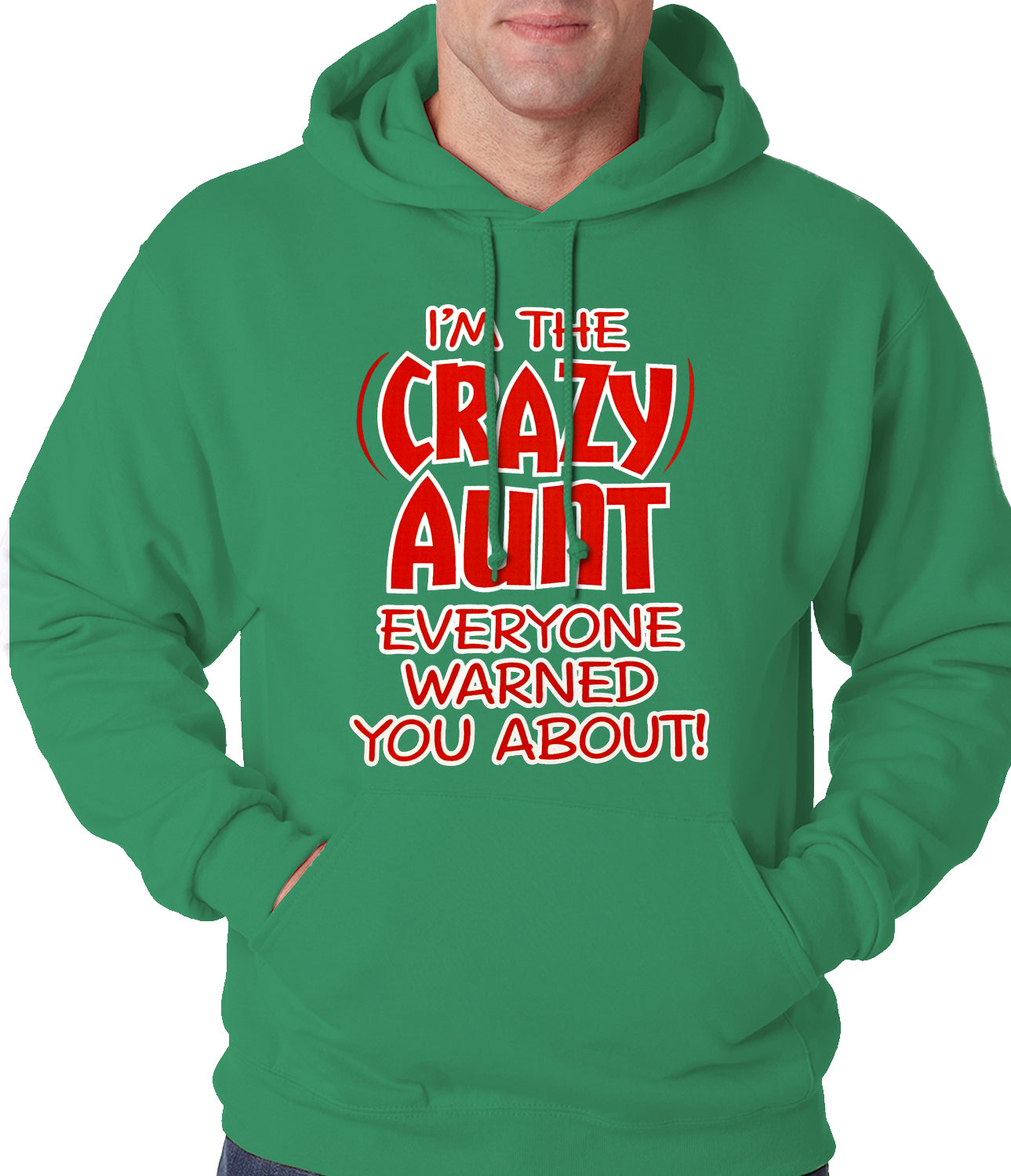 I'm The Crazy Aunt Everyone Warned You About Adult Hoodie