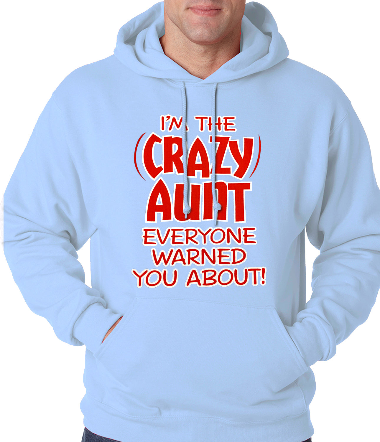 I'm The Crazy Aunt Everyone Warned You About Adult Hoodie