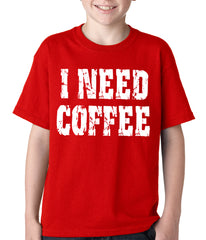 I Need Coffee Kids T-shirt