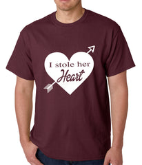 I Stole Her Heart Couples Mens T-shirt