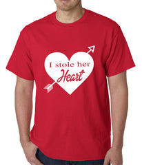 I Stole Her Heart Couples Mens T-shirt