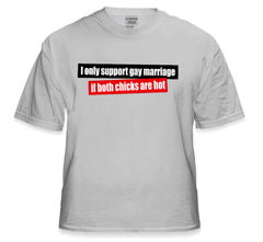 I Support Gay Marriage If Botch Chicks Are Hot T-Shirt