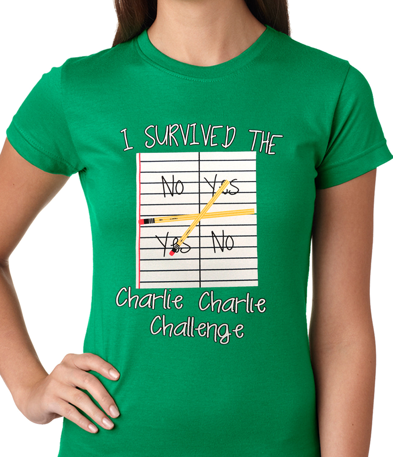 I Survived Charlie Charlie Ladies T-shirt