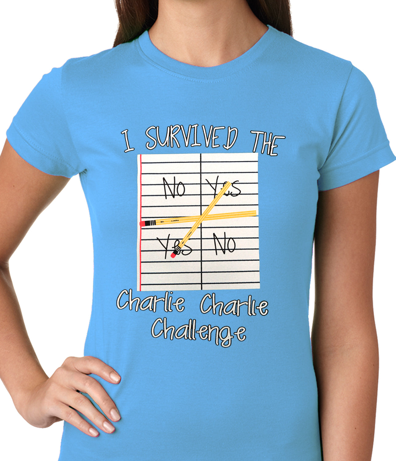 I Survived Charlie Charlie Ladies T-shirt